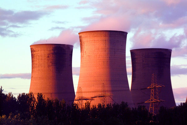 power station cooling towers